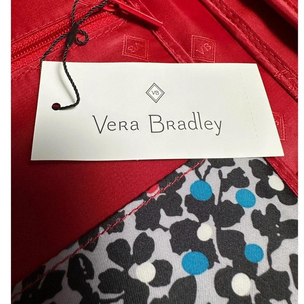 Vera Bradley Iconic Tablet Tamer Organizer Cardinal Red Quilted Case NEW!